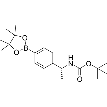 tert-Butyl (R)-(1-(4-(4,4,5,5-tetramethyl-1,3,2-dioxaborolan-2-yl)phenyl)ethyl)carbamate|CS-0093906