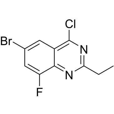 6-Bromo-4-chloro-2-ethyl-8-fluoroquinazoline|CS-0094032