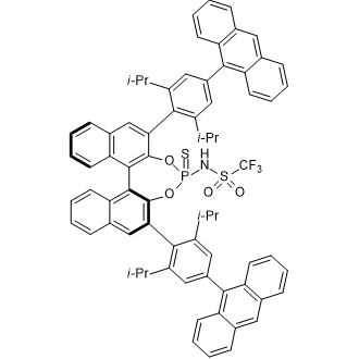 N-[(11bS)-2,6-Bis[4-(9-anthracenyl)-2,6-bis(1-methylethyl)phenyl]-4-sulfidodinaphtho[2,1-d:1',2'-f][1,3,2]dioxaphosphepin-4-yl]-1,1,1-trifluoromethanesulfonamide|CS-0096686