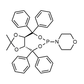 4-[(3aR,8aR)-Tetrahydro-2,2-dimethyl-4,4,8,8-tetraphenyl-1,3-dioxolo[4,5-e][1,3,2]dioxaphosphepin-6-yl]morpholine|CS-0096721