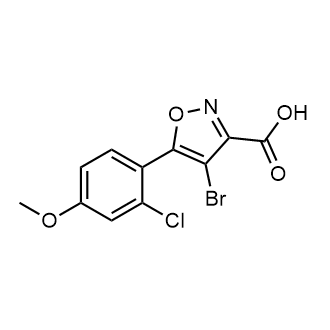 4-Bromo-5-(2-chloro-4-methoxyphenyl)isoxazole-3-carboxylic acid|CS-0096772