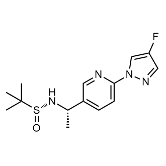 (R)-N-((S)-1-(6-(4-Fluoro-1H-pyrazol-1-yl)pyridin-3-yl)ethyl)-2-methylpropane-2-sulfinamide|CS-0096912