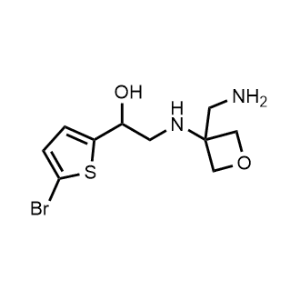 2-((3-(Aminomethyl)oxetan-3-yl)amino)-1-(5-bromothiophen-2-yl)ethan-1-ol|CS-0097260