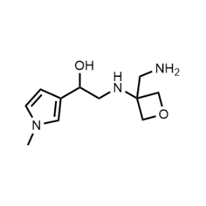 2-((3-(Aminomethyl)oxetan-3-yl)amino)-1-(1-methyl-1H-pyrrol-3-yl)ethan-1-ol|CS-0097261