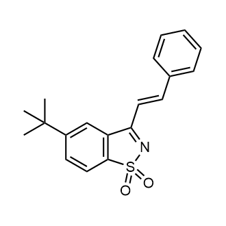 (E)-5-(tert-Butyl)-3-styrylbenzo[d]isothiazole 1,1-dioxide|CS-0098578