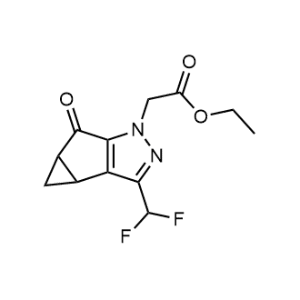 Ethyl 2-(3-(difluoromethyl)-5-oxo-3b,4,4a,5-tetrahydro-1H-cyclopropa[3,4]cyclopenta[1,2-c]pyrazol-1-yl)acetate|CS-0099522