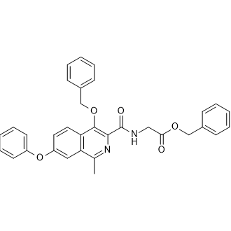 Benzyl (4-(benzyloxy)-1-methyl-7-phenoxyisoquinoline-3-carbonyl)glycinate|CS-0100076