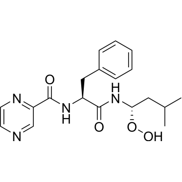 N-((S)-1-(((S)-1-hydroperoxy-3-methylbutyl)amino)-1-oxo-3-phenylpropan-2-yl)pyrazine-2-carboxamide|CS-0100369