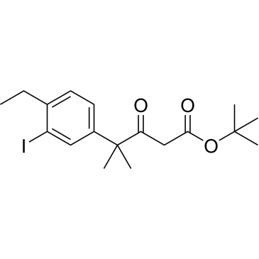 tert-Butyl 4-(4-ethyl-3-iodophenyl)-4-methyl-3-oxopentanoate|CS-0100414