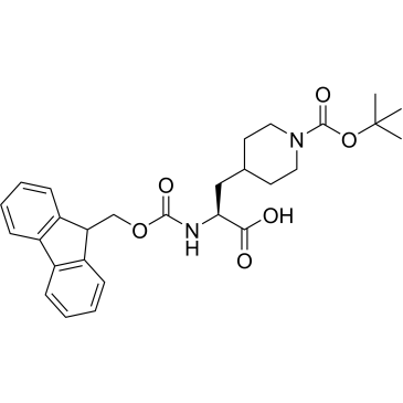 4-Piperidinepropanoic acid, 1-[(1,1-dimethylethoxy)carbonyl]-α-[[(9H-fluoren-9-ylmethoxy)carbonyl]amino]-, (S)-|CS-0100963