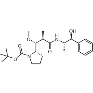 tert-Butyl (S)-2-((1R,2R)-3-(((1S,2S)-1-hydroxy-1-phenylpropan-2-yl)amino)-1-methoxy-2-methyl-3-oxopropyl)pyrrolidine-1-carboxylate|CS-0102790