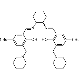 2,2′-[(1R,2R)-1,2-Cyclohexanediylbis[(E)-(nitrilomethylidyne)]]bis[4-(tert-butyl)-6-(1-piperidinylmethyl)phenol]|CS-0104048