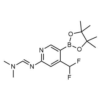 (E)-N'-(4-(Difluoromethyl)-5-(4,4,5,5-tetramethyl-1,3,2-dioxaborolan-2-yl)pyridin-2-yl)-N,N-dimethylformimidamide|CS-0105369