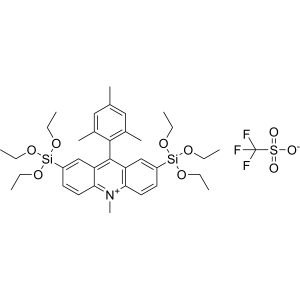 9-Mesityl-10-methyl-2,7-bis(triethoxysilyl)acridin-10-ium trifluoromethanesulfonate 1:x|CS-0105656