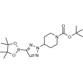 tert-Butyl 4-(4-(4,4,5,5-tetramethyl-1,3,2-dioxaborolan-2-yl)-2H-1,2,3-triazol-2-yl)piperidine-1-carboxylate|CS-0105720