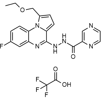 N'-(1-(Ethoxymethyl)-7-fluoropyrrolo[1,2-a]quinoxalin-4-yl)pyrazine-2-carbohydrazide 2,2,2-trifluoroacetate|CS-0106555