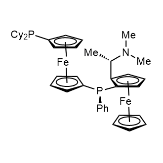 1-{[(R)-Ferrocenyl-2-(S)-ethyl-1-dimethylamino)phenyl]-(R)-phosphino}-1'-dicyclohexylphosphinoferrocene|CS-0108100