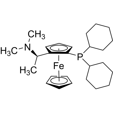 (S)-1-(Dicyclohexylphosphino)-2-[(R)-1-(dimethylamino)ethyl]ferrocene|CS-0108588