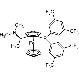 (S)-1-[Bis[3,5-bis(trifluoromethyl)phenyl]phosphino]-2-[(R)-1-(dimethylamino)ethyl]ferrocene|CS-0108595