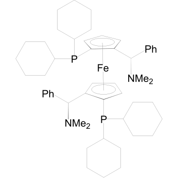 (RP,R′P)-1,1′-Bis(dicyclohexylphosphino)-2,2′-bis[(S)-α-(dimethylamino)benzyl]ferrocene|CS-0108636