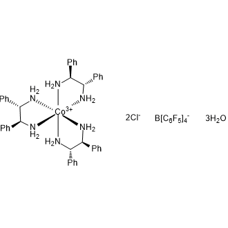 Delta-Tris[(1S,2S)-1,2-diphenyl-1,2-ethanediamine]cobalt(III)chloridetetrakis(2,3,4,5,6-pentafluorophenyl)borate trihydrate|CS-0111366