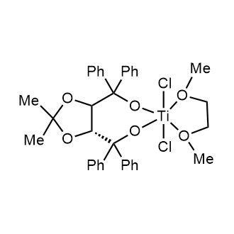 (4R,5R)-(-)-2,2-Dimethyl-α,α,α',α'-tetraphenyl-1,3-dioxolane-4,5-dimethanolato[1,2-bis(dimethoxy)ethane]titanium(IV)dichlorideacetonitrileadduct|CS-0111512