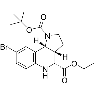 1-(tert-Butyl) 4-ethyl (3aR,4R,9bR)-8-bromo-2,3,3a,4,5,9b-hexahydro-1H-pyrrolo[3,2-c]quinoline-1,4-dicarboxylate|CS-0112479