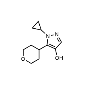 1-Cyclopropyl-5-(tetrahydro-2H-pyran-4-yl)-1H-pyrazol-4-ol|CS-0114137