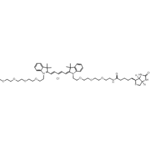 N-(m-PEG4)-N'-(biotin-PEG3)-Cy5|CS-0116057