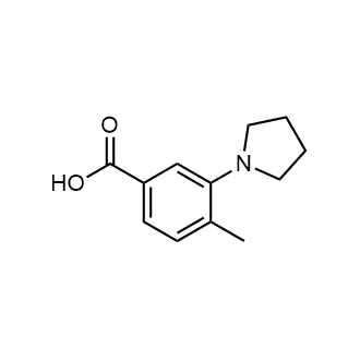4-Methyl-3-(1-pyrrolidinyl)benzoic acid|CS-0117170