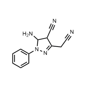 5-Amino-3-(cyanomethyl)-1-phenyl-4,5-dihydro-1H-pyrazole-4-carbonitrile|CS-0117415