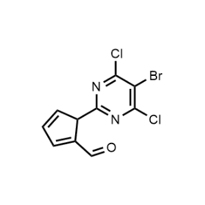 5-(5-Bromo-4,6-dichloropyrimidin-2-yl)cyclopenta-1,3-dienecarbaldehyde|CS-0117561