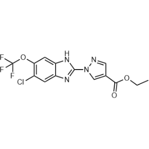 Ethyl 1-(5-chloro-6-(trifluoromethoxy)-1h-benzo[d]imidazol-2-yl)-1h-pyrazole-4-carboxylate|CS-0117772