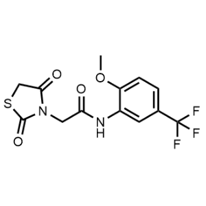 2-(2,4-Dioxo-1,3-thiazolidin-3-yl)-n-[2-methoxy-5-(trifluoromethyl)phenyl]acetamide|CS-0117987