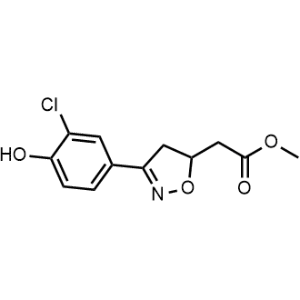 Methyl [3-(3-chloro-4-hydroxyphenyl)-4,5-dihydroisoxazol-5-yl]acetate|CS-0118037