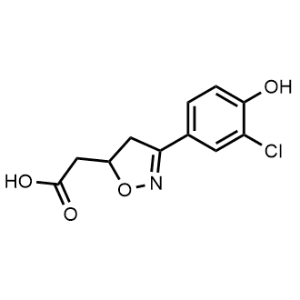 [3-(3-Chloro-4-hydroxyphenyl)-4,5-dihydroisoxazol-5-yl]acetic acid|CS-0118038