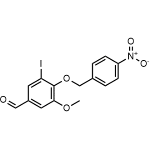 3-Iodo-5-methoxy-4-[(4-nitrobenzyl)oxy]benzaldehyde|CS-0118316