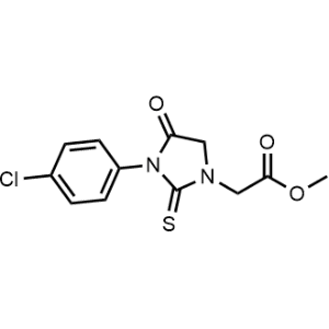 Methyl [3-(4-chlorophenyl)-4-oxo-2-thioxoimidazolidin-1-yl]acetate|CS-0118346