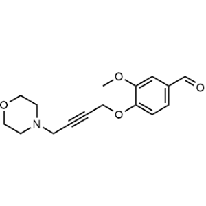 3-Methoxy-4-[(4-morpholin-4-ylbut-2-ynyl)oxy]benzaldehyde|CS-0118404