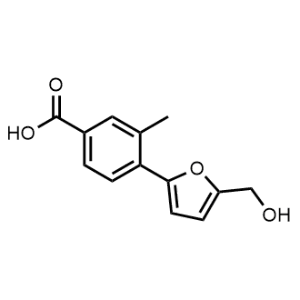 4-[5-(Hydroxymethyl)-2-furyl]-3-methylbenzoic acid|CS-0118724