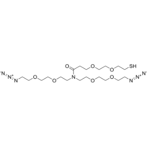 N,N-Bis(PEG2-N3)-N-amido-PEG2-thiol|CS-0119673