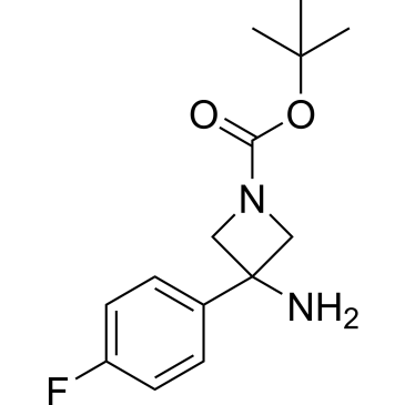 tert-Butyl 3-amino-3-(4-fluorophenyl)azetidine-1-carboxylate|CS-0120344