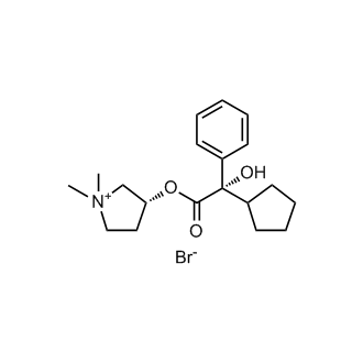 (R)-3-((S)-2-Cyclopentyl-2-hydroxy-2-phenylacetoxy)-1,1-dimethylpyrrolidin-1-ium bromide|CS-0120786