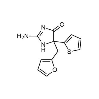 2-Amino-5-[(furan-2-yl)methyl]-5-(thiophen-2-yl)-4,5-dihydro-1H-imidazol-4-one|CS-0121851