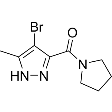 4-Bromo-5-methyl-3-(pyrrolidine-1-carbonyl)-1H-pyrazole|CS-0122290