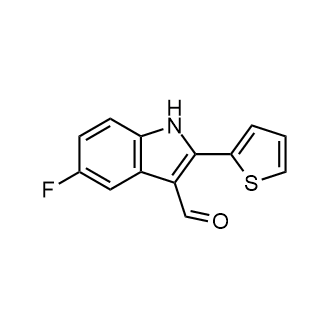 5-Fluoro-2-(thiophen-2-yl)-1H-indole-3-carbaldehyde|CS-0122471