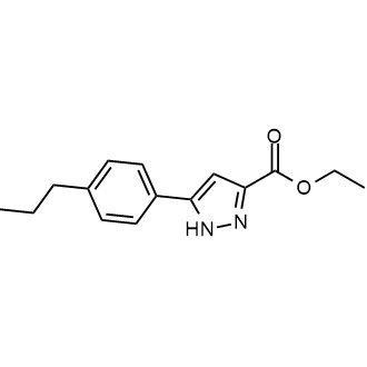 Ethyl 5-(4-propylphenyl)-1H-pyrazole-3-carboxylate|CS-0122791