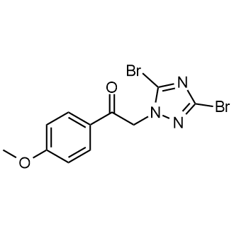 2-(3,5-Dibromo-1H-1,2,4-triazol-1-yl)-1-(4-methoxyphenyl)ethan-1-one|CS-0122916