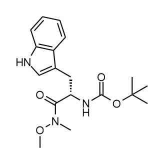 tert-Butyl N-[(1S)-2-(1H-indol-3-yl)-1-[methoxy(methyl)carbamoyl]ethyl]carbamate|CS-0123066