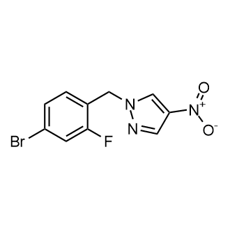 1-[(4-Bromo-2-fluorophenyl)methyl]-4-nitro-1h-pyrazole|CS-0124076